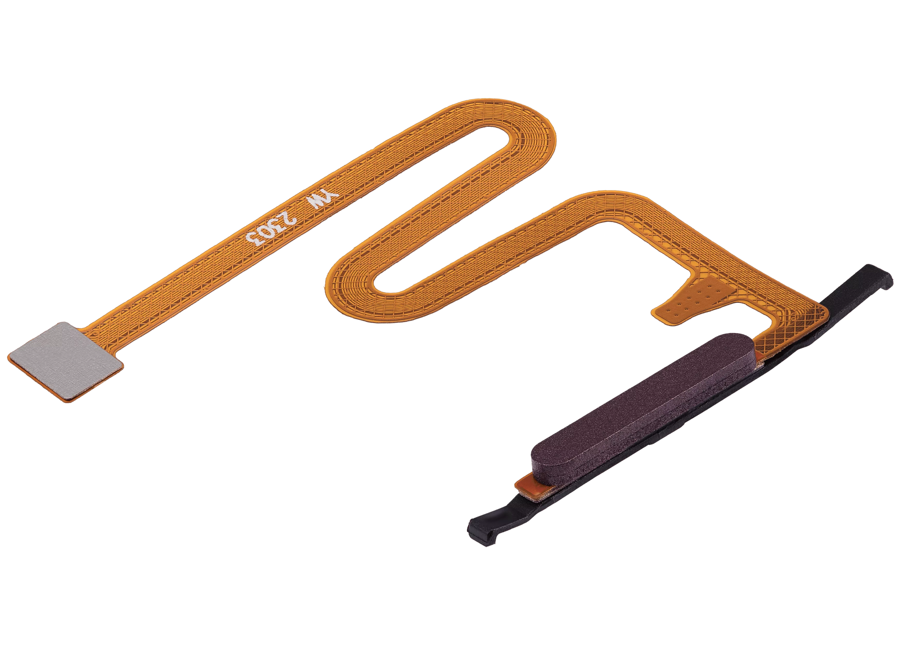 Fingerprint Reader With Flex Cable Compatible For Samsung Galaxy A14 (A145P / 2023) (Dark Red)