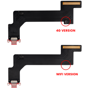 Charging Port Flex Cable Compatible For iPad 10 (2022) (Cellular) (Aftermarket Plus) (Pink)