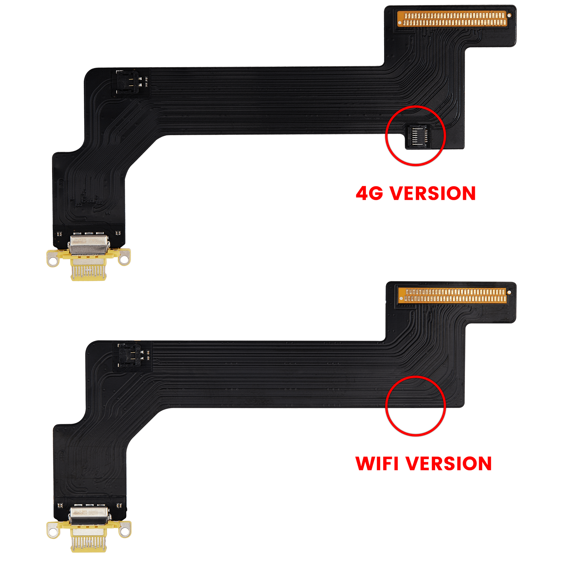 Charging Port Flex Cable Compatible For iPad 10 (2022) (Cellular) (Aftermarket Plus) (Yellow)