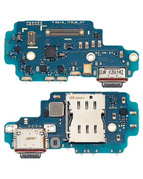 Replacement Charging Port Board With Sim Card Reader Compatible For Samsung Galaxy S23 Ultra 5G (S918B) (International Version)