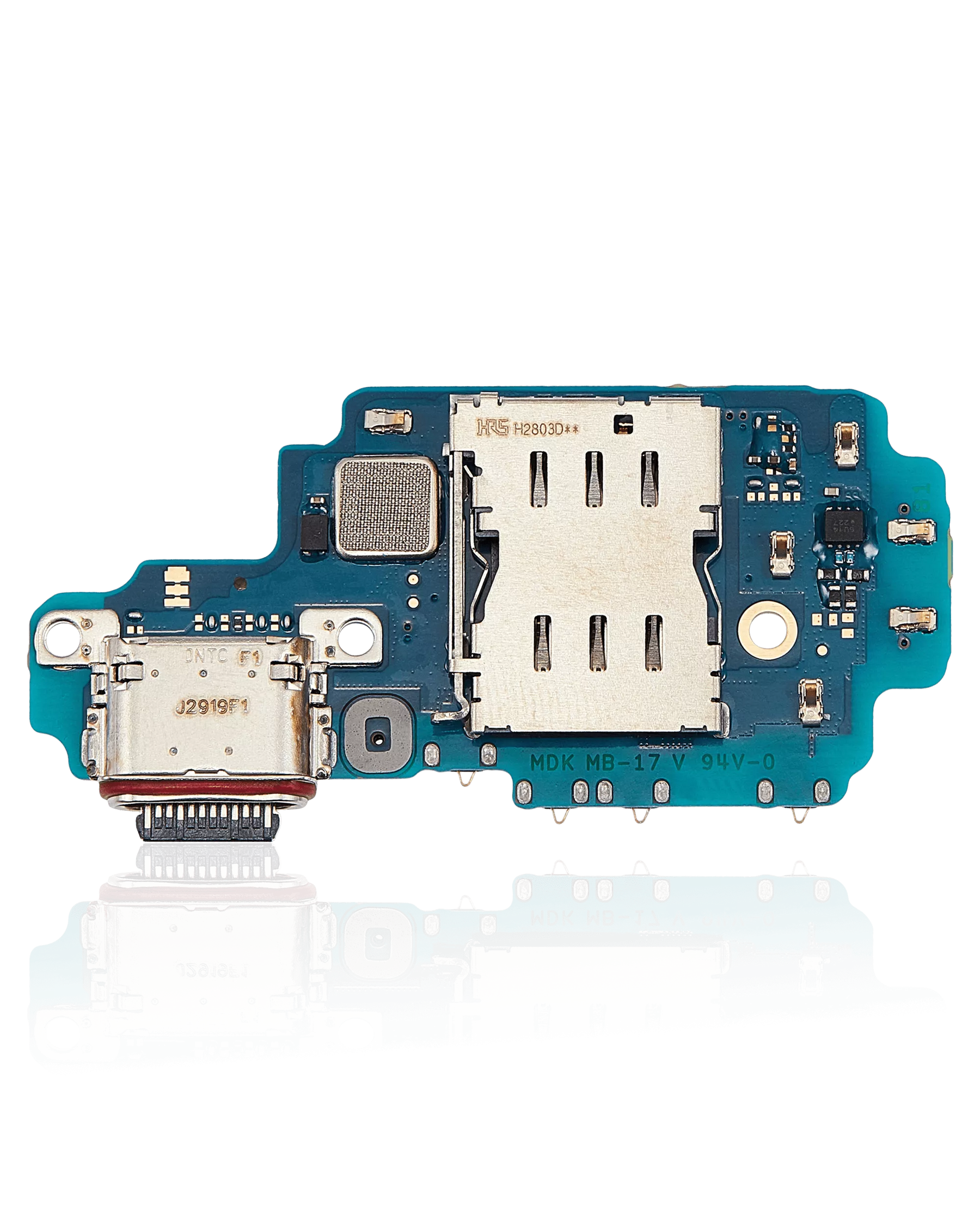 Replacement Charging Port Board With Sim Card Reader Compatible For Samsung Galaxy S23 Ultra 5G (S918B) (International Version)