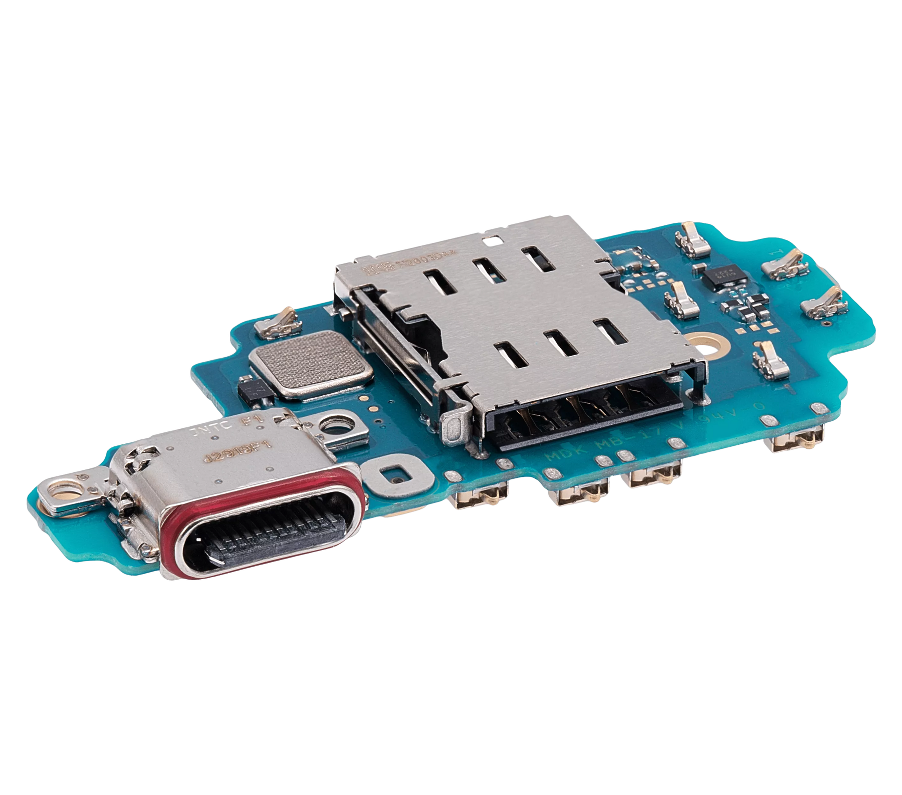 Replacement Charging Port Board With Sim Card Reader Compatible For Samsung Galaxy S23 Ultra 5G (S918B) (International Version)