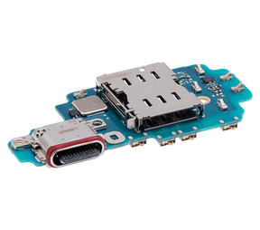Replacement Charging Port Board With Sim Card Reader Compatible For Samsung Galaxy S23 Ultra 5G (S918B) (International Version)