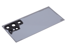 Replacement Back Cover Glass With Camera Lens Compatible For Samsung Galaxy S23 Ultra 5G (No Logo) (Vemake) (Cream)