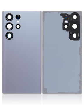 Back Cover Glass With Camera Lens Compatible For Samsung Galaxy S23 Ultra 5G  Replacement(No Logo) (Vemake) (Graphite)