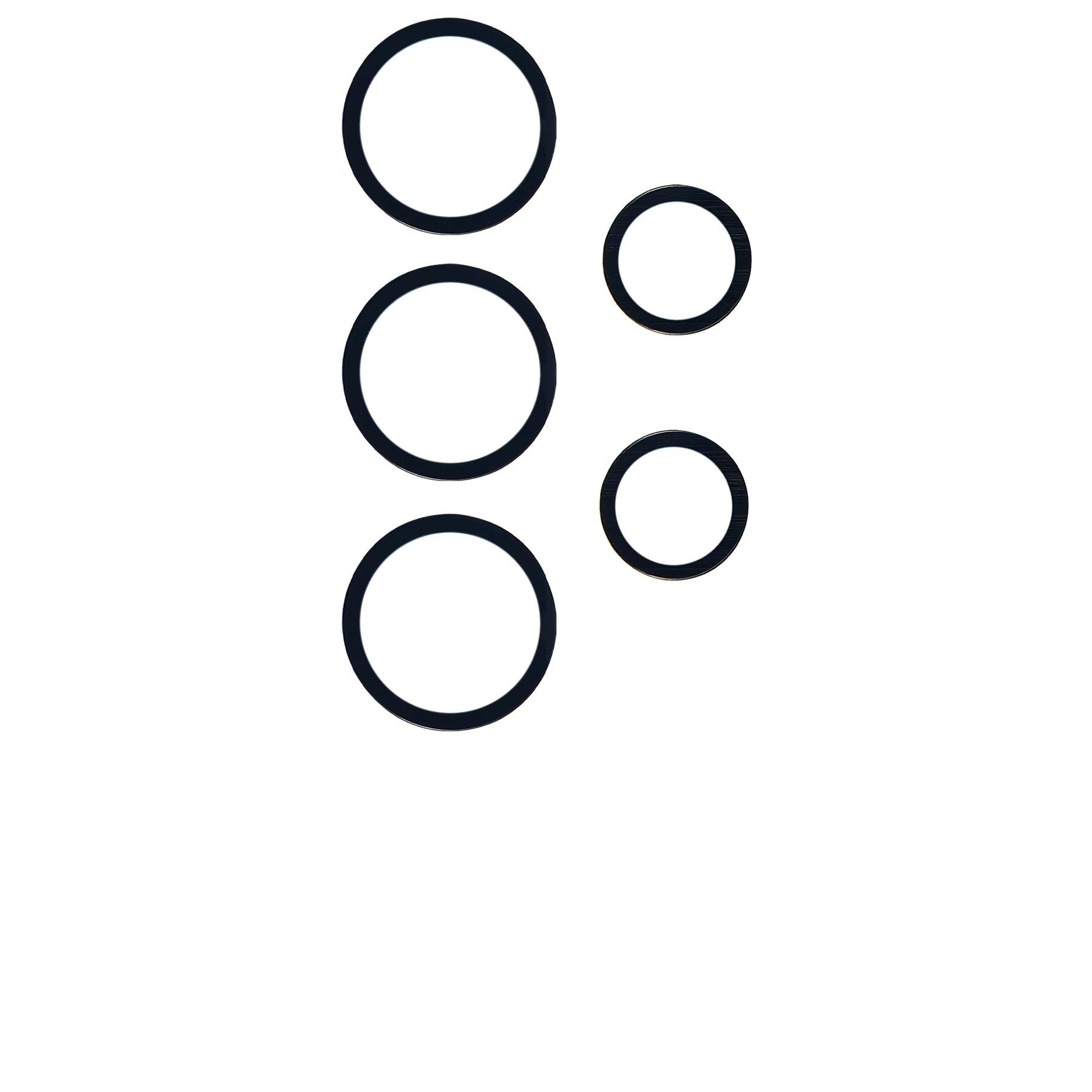 Replacement Back Camera Lens (Glass Only) With Adhesive Compatible For Samsung Galaxy S23 Ultra 5G (Black) (10 Pack)