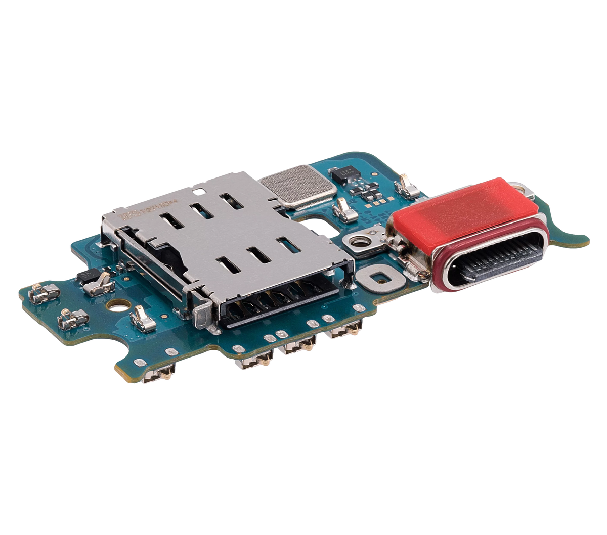 Charging Port Board With Sim Card Reader Compatible For Samsung Galaxy S23 5G (S911B) (International Version) (Premium)