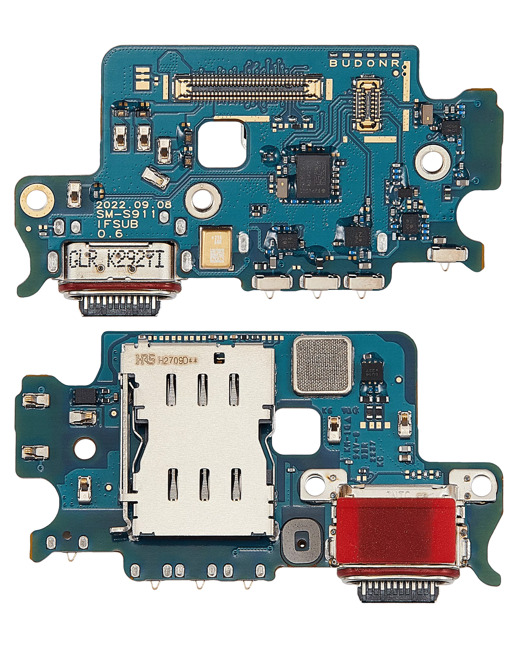 Charging Port Board With Sim Card Reader Compatible For Samsung Galaxy S23 5G Replacement (S911U) (US Version)