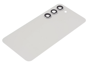 Back Cover Glass Replacement With Camera Lens Compatible For Samsung Galaxy S23 5G (No Logo) (Aftermarket Plus) (Cream)