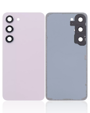 Replacement Back Cover Glass With Camera Lens Compatible For Samsung Galaxy S23 5G (No Logo) (Aftermarket Plus) (Lavender)