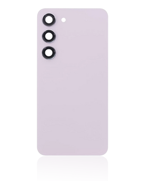 Replacement Back Cover Glass With Camera Lens Compatible For Samsung Galaxy S23 5G (No Logo) (Aftermarket Plus) (Lavender)