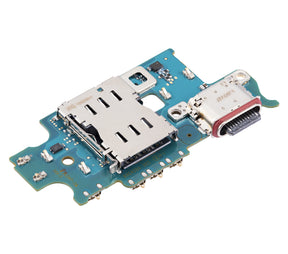 Charging Port Board With Sim Card Reader Compatible For Samsung Galaxy S23 Plus 5G (S916B) (International Version) (Premium)