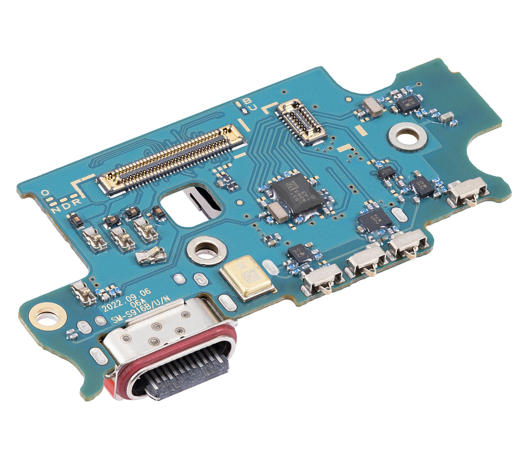 Charging Port Board With Sim Card Reader Compatible For Samsung Galaxy S23 Plus 5G (S916U) (US Version) (Premium)