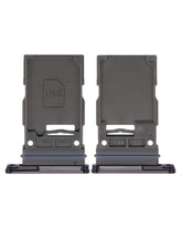 Single Sim Card Tray Compatible For Samsung Galaxy S23 5G / S23 Plus 5G Replacement (Phantom Black)