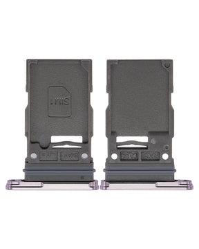 Single Sim Card Tray Compatible For Samsung Galaxy S23 5G / S23 Plus 5G Replacement (Lavender)