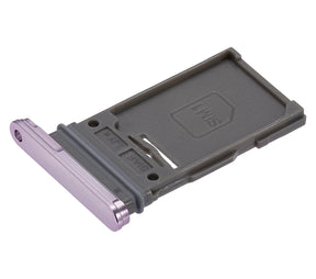 Single Sim Card Tray Compatible For Samsung Galaxy S23 5G / S23 Plus 5G Replacement (Lavender)