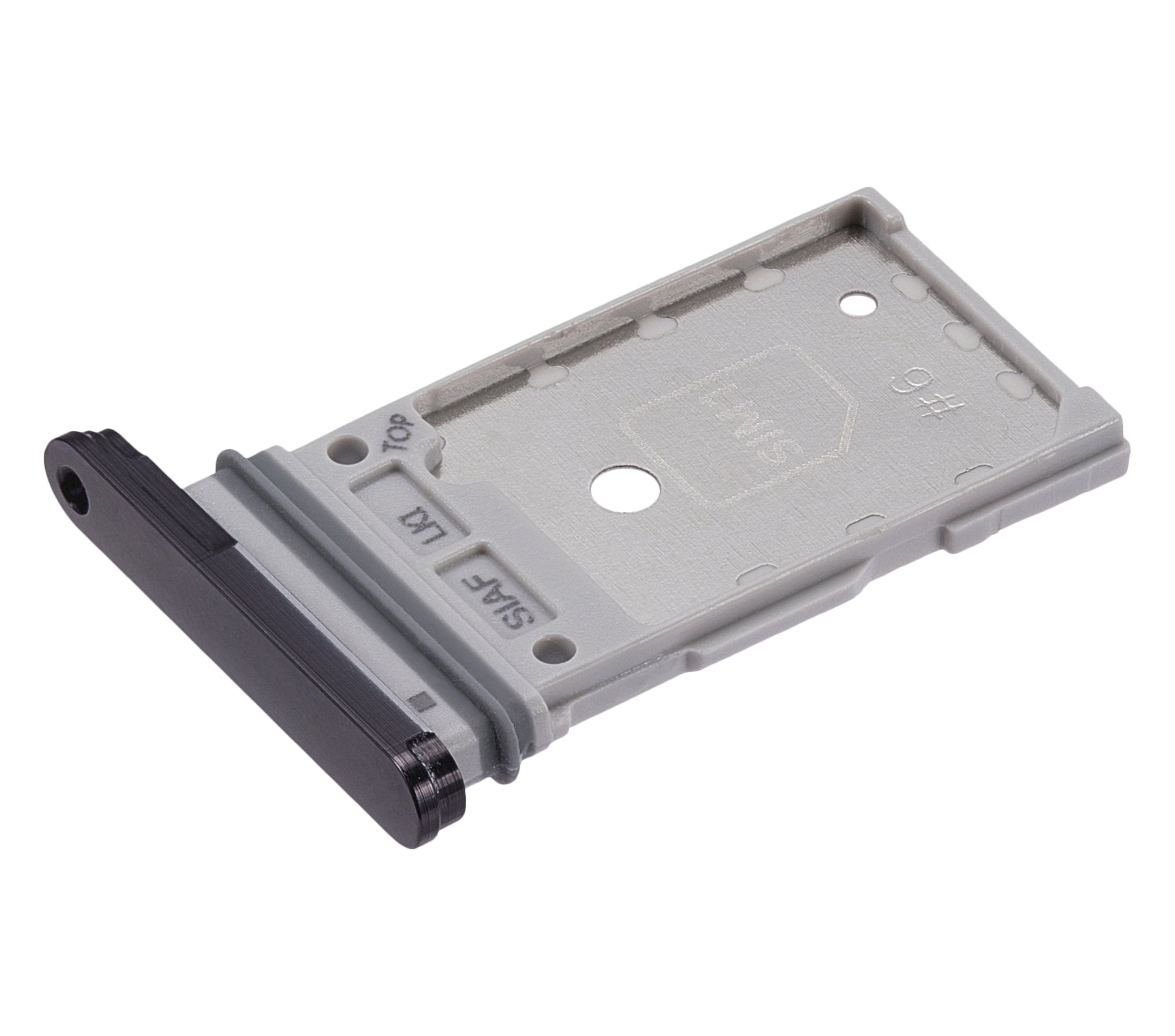 Dual Sim Card Tray Compatible For Samsung Galaxy S23 5G / S23 Plus 5G Replacement by MacFactory.Store (Phantom Black)