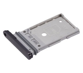 Dual Sim Card Tray Compatible For Samsung Galaxy S23 5G / S23 Plus 5G Replacement by MacFactory.Store (Phantom Black)