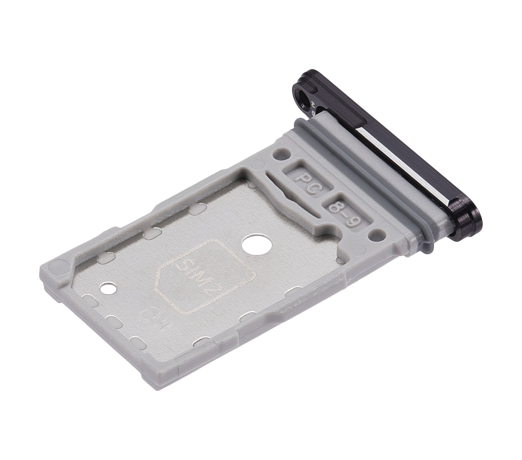 Dual Sim Card Tray Compatible For Samsung Galaxy S23 5G / S23 Plus 5G Replacement by MacFactory.Store (Phantom Black)