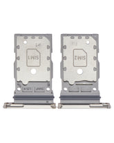 Replacement Dual Sim Card Tray Compatible For Samsung Galaxy S23 5G / S23 Plus 5G (Cream)