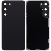 Back Cover Glass With Camera Lens Compatible For Samsung Galaxy S23 Plus 5G (No Logo) (Aftermarket Plus) (Phantom Black)