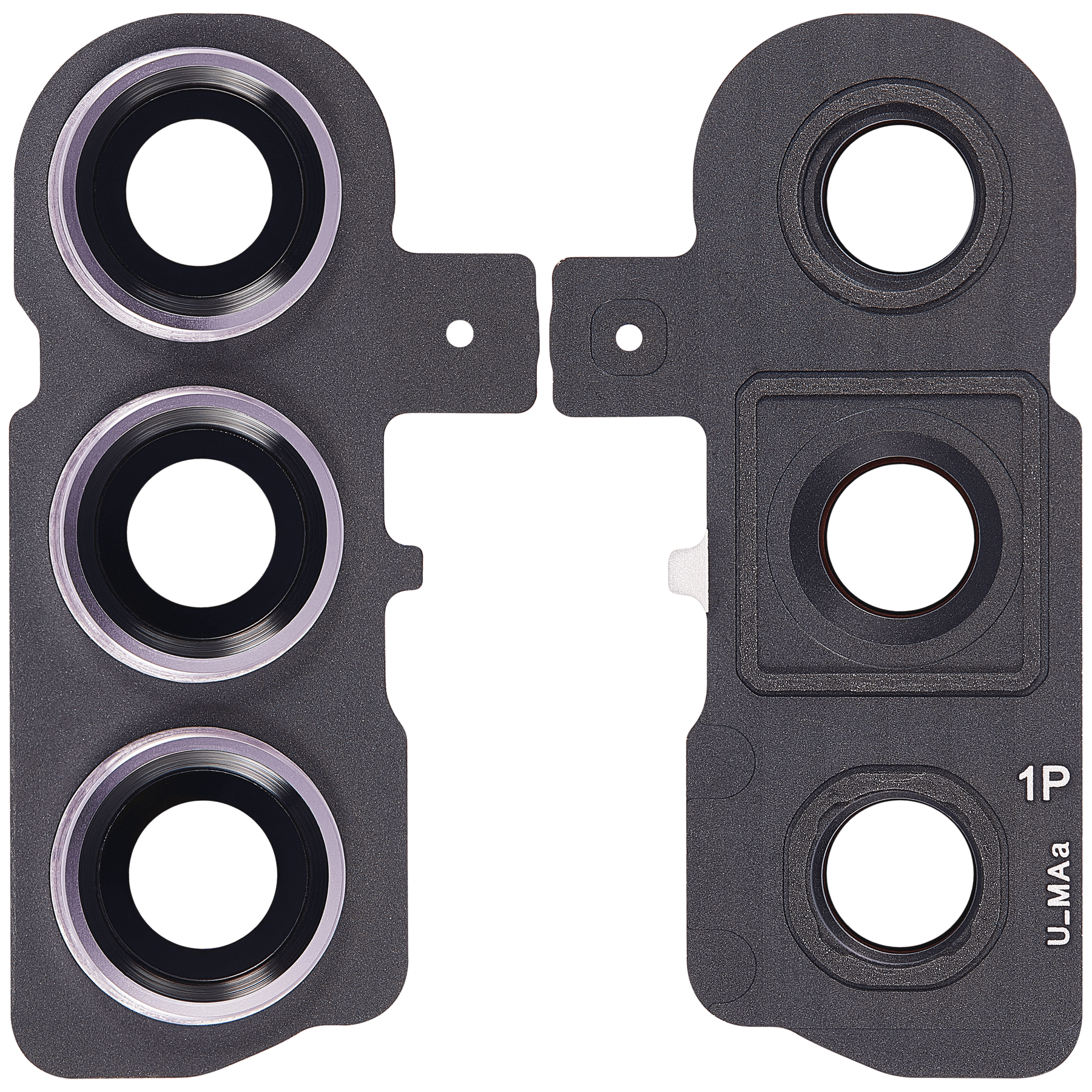 Back Camera Lens With Cover Bezel Ring Compatible For Samsung Galaxy S23 5G / S23 Plus 5G Replacement (Phantom Black)