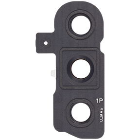 Back Camera Lens With Cover Bezel Ring Compatible For Samsung Galaxy S23 5G / S23 Plus 5G Replacement (Phantom Black)