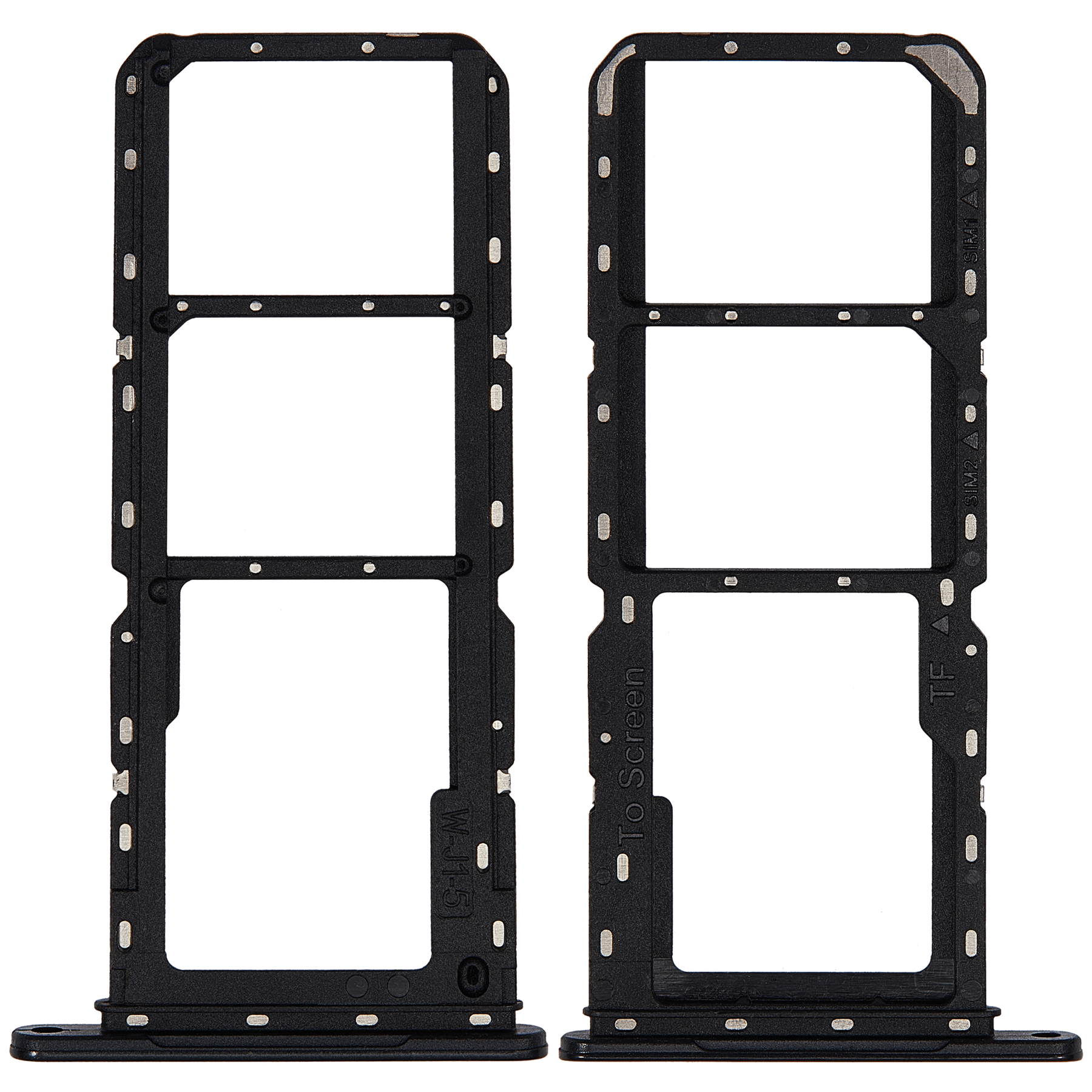 Dual Sim Card Tray Compatible For Samsung Galaxy A14 5G (A146P / R / 2023) (Black)