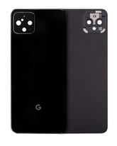 Replacement Back Glass Compatible For Google Pixel 4 (Genuine OEM) (Just Black)