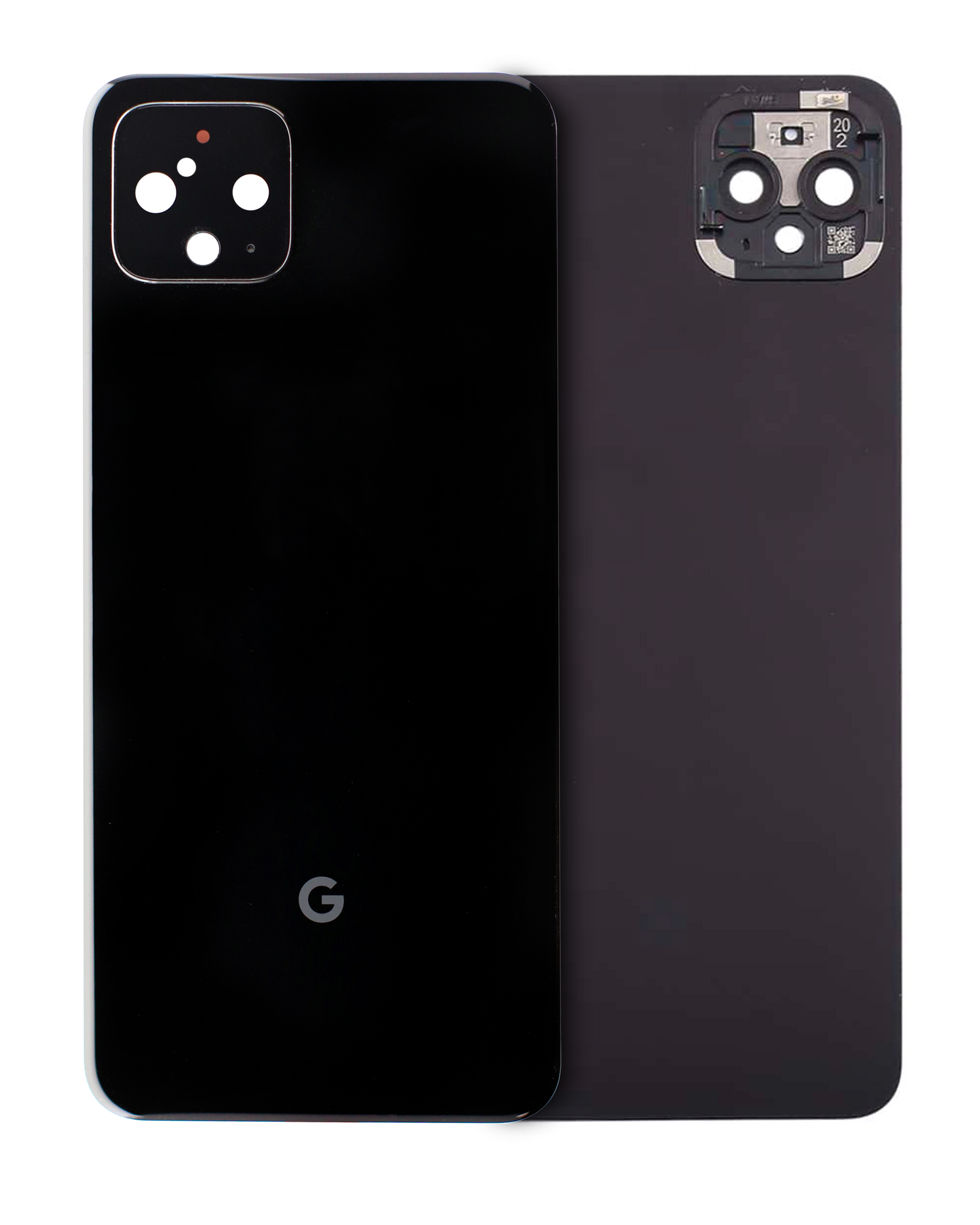 Replacement Back Glass Compatible For Google Pixel 4 (Genuine OEM) (Just Black)