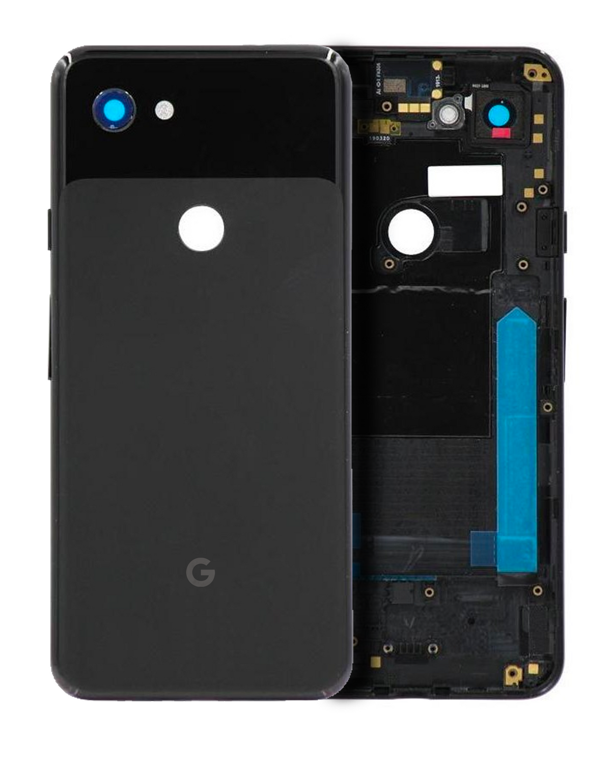 Back Housing Compatible For Google Pixel 3a Replacement (Genuine OEM) (Just Black)
