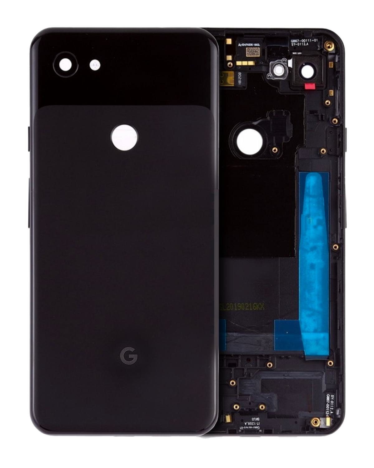 Replacement Back Housing Compatible For Google Pixel 3a XL (Genuine OEM) (Just Black)