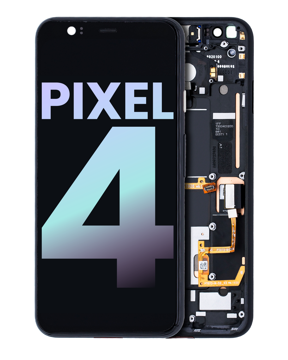Replacement OLED Assembly With Frame Compatible For Google Pixel 4 (Genuine OEM) (Clearly White Power Button)
