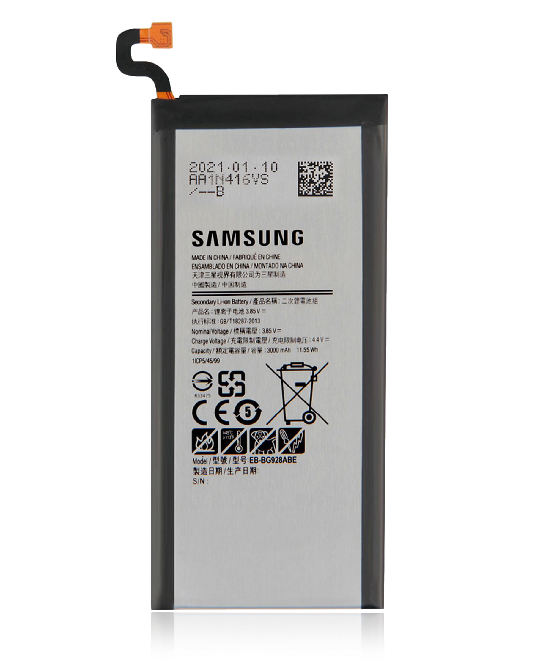 Replacement Battery Compatible For Samsung Galaxy S6 Edge Plus (EB-BG928ABA) (Service Pack)