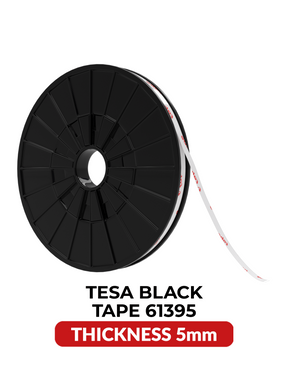Double-Sided Acrylic Black Tape (5MM x 25M) (Tesa Model # 61395)
