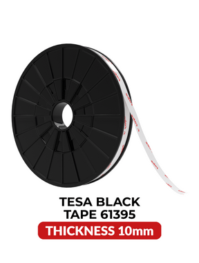 Double-Sided Acrylic Black Tape (10MM x 25M) (Tesa Model # 61395)