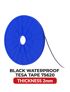 Double-Sided Acrylic Waterproof Black Tape (2MM x 25M) (Tesa Model # 75620)
