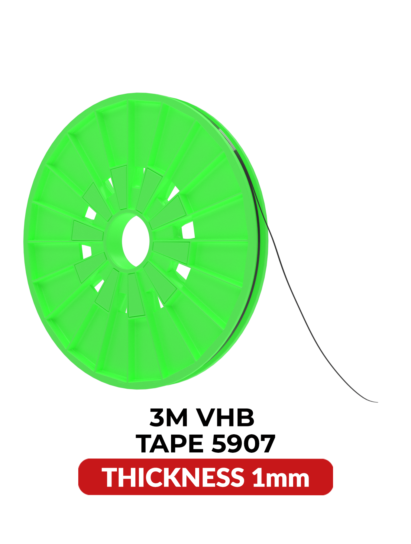 Double-Sided Acrylic Bonding Tape (1MM x 25M) (3M Model # VHB 5907)