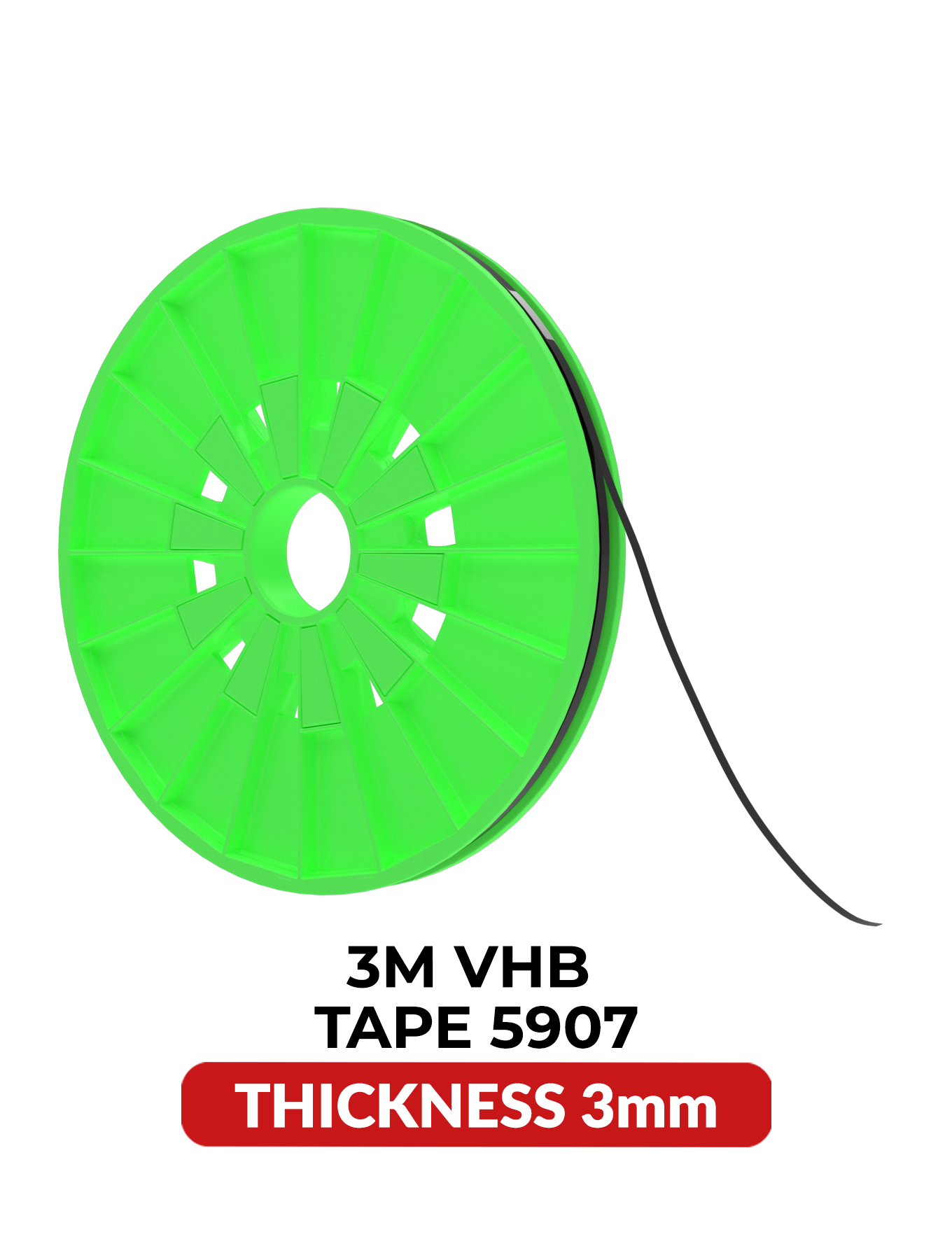 Double-Sided Acrylic Bonding Tape (3MM x 25M) (3M Model # VHB 5907)