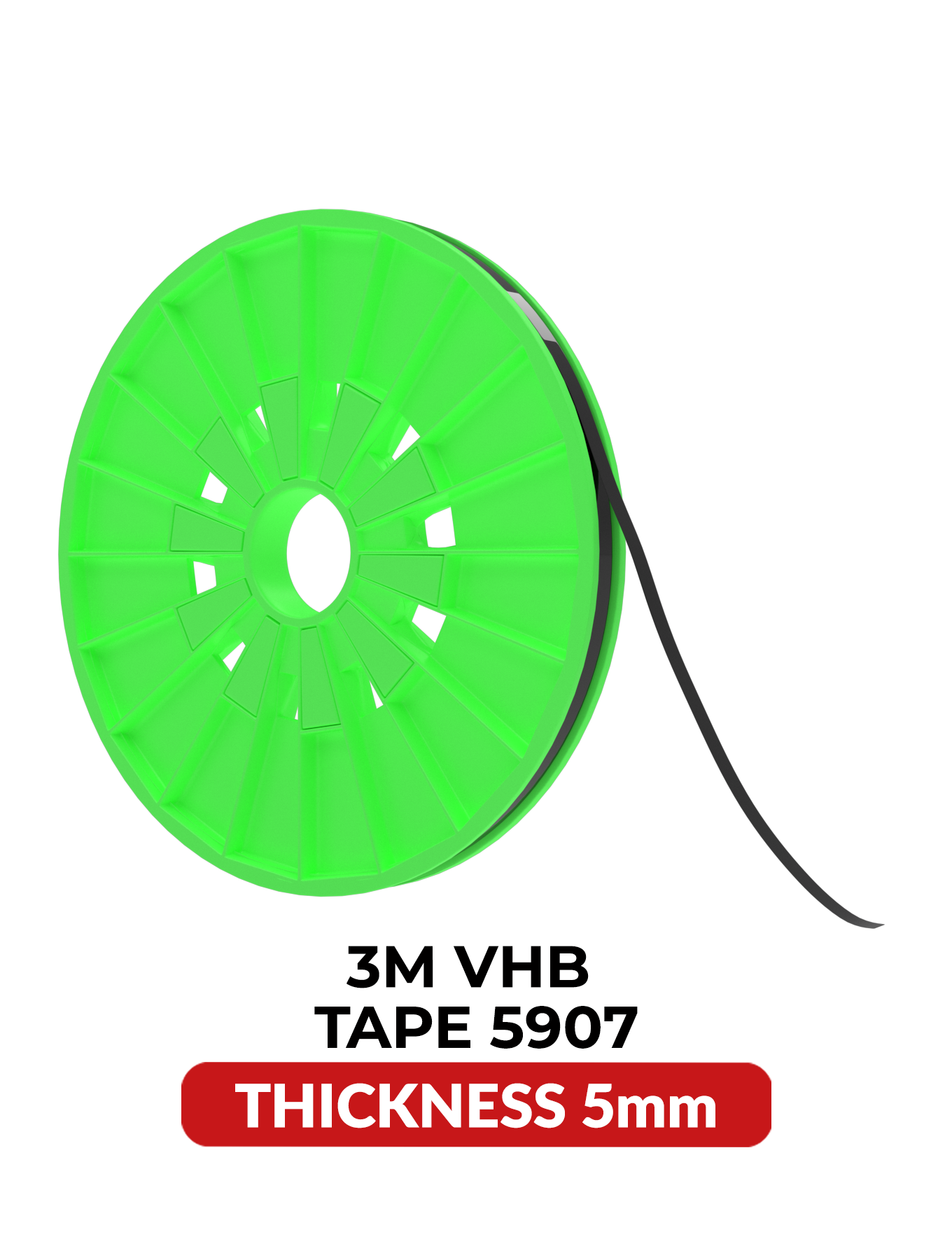 Double-Sided Acrylic Bonding Tape (5MM x 25M) (3M Model # VHB 5907)