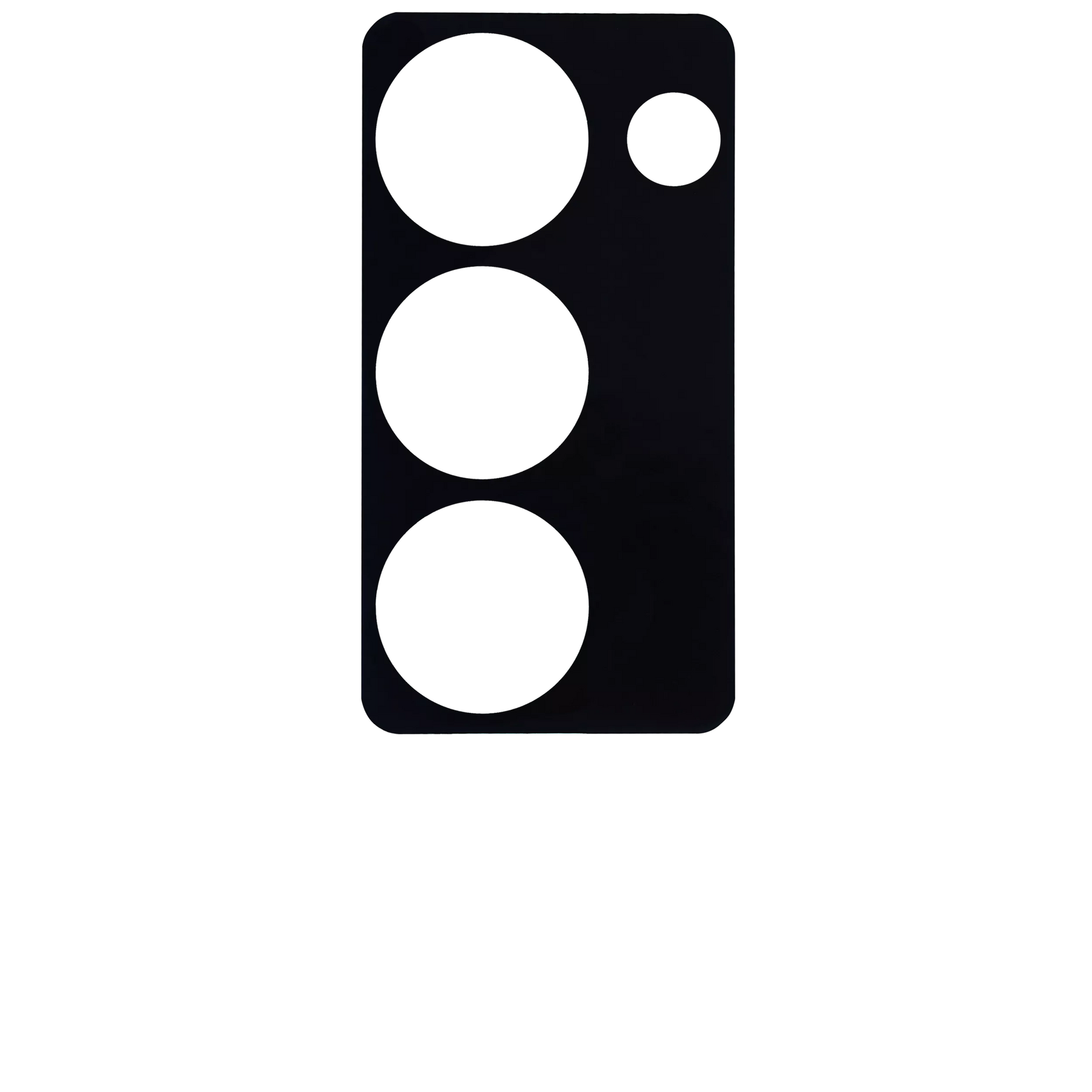 Replacement Back Camera Lens (Glass Only) With Adhesive Compatible For Samsung Galaxy Z Fold 2 5G (Mystic Black)