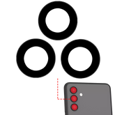 Back Camera Lens (Glass Only) With Adhesive Compatible For Samsung Galaxy M14 (M146 / 2023) (10 Pack)