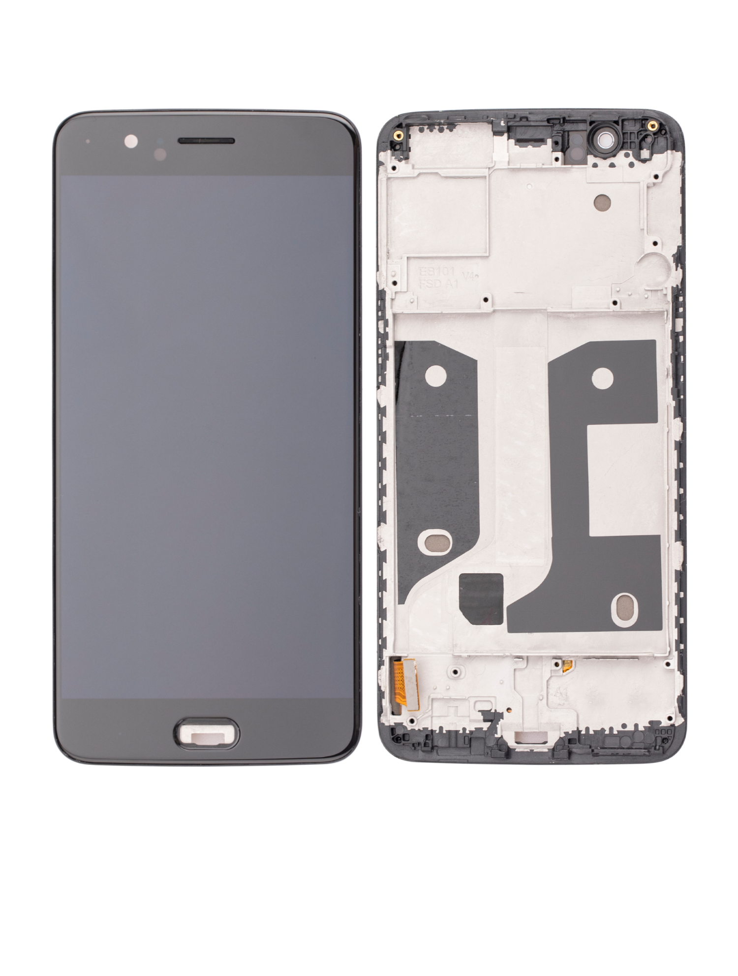 Replacement OLED Assembly With Frame Compatible For OnePlus 5 (Refurbished) (Black)
