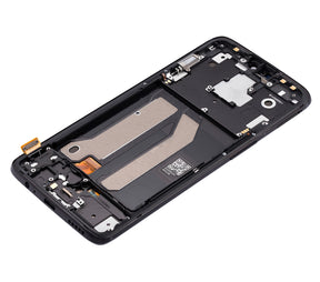 Replacement OLED Assembly With Frame Compatible For OnePlus 6 (A6000 / A6003) (Refurbished) (Midnight Black)
