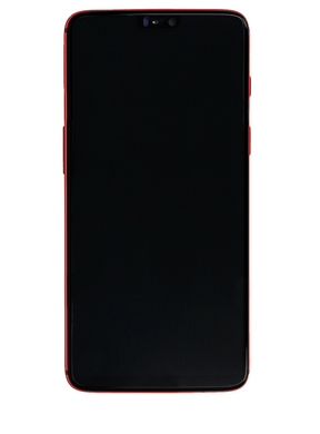 Replacement OLED Assembly With Frame Compatible For OnePlus 6 (A6000 / A6003) (Refurbished) (Amber Red)