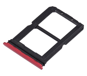 Replacement Sim Card Tray Compatible For OnePlus 6 (A6000 / A6003) (Amber Red)