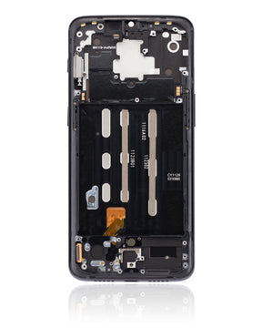 OLED Assembly With Frame Compatible For OnePlus 6T Replacement (A6010 / A6013) (Vemake) (Mirror Black)