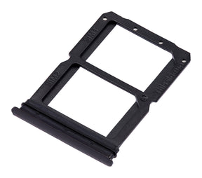 Replacement Dual Sim Card Tray Compatible For OnePlus 6T (A6010 / A6013) (Midnight Black)