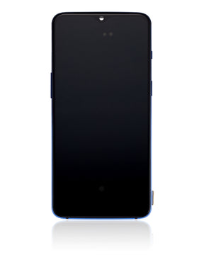 OLED Assembly With Frame Compatible For OnePlus 7 Replacement (Refurbished) (Mirror Blue)