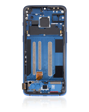 OLED Assembly With Frame Compatible For OnePlus 7 Replacement (Refurbished) (Mirror Blue)